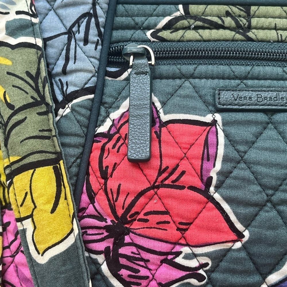 Vera Bradley Hipster Falling Flowers Quilted Crossbody Bag - Picture 5 of 6